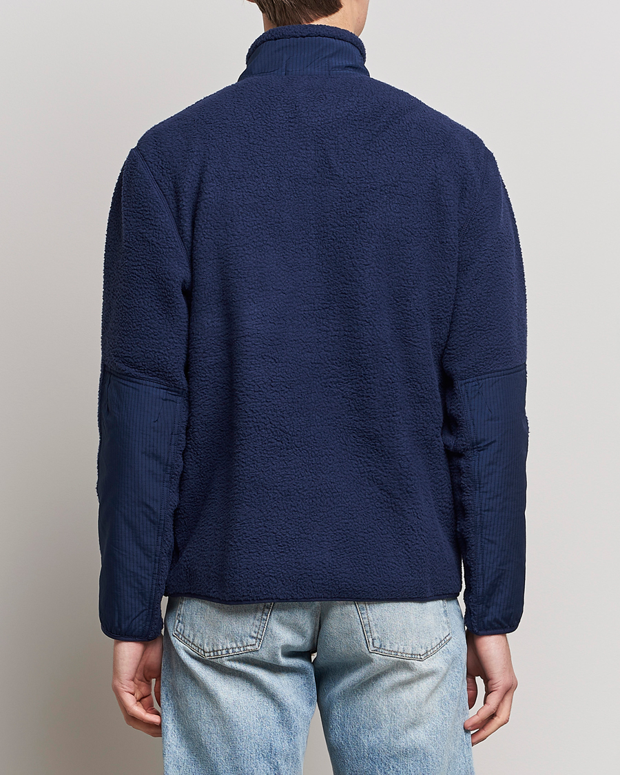 Herre | Gensere | Polo Ralph Lauren | Curly Sherpa Half Zip Newport Navy