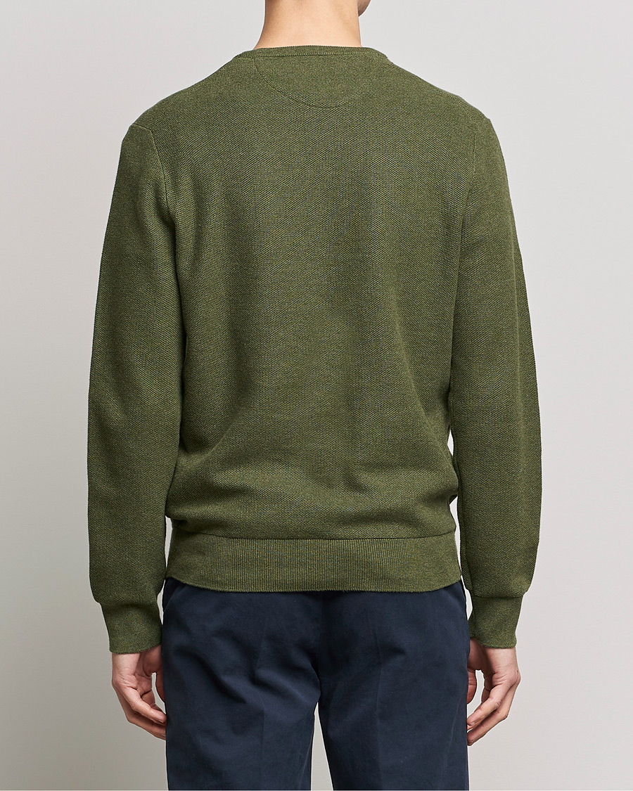 Herre | Gensere | Polo Ralph Lauren | Textured Knitted Crew Neck Olive Heather
