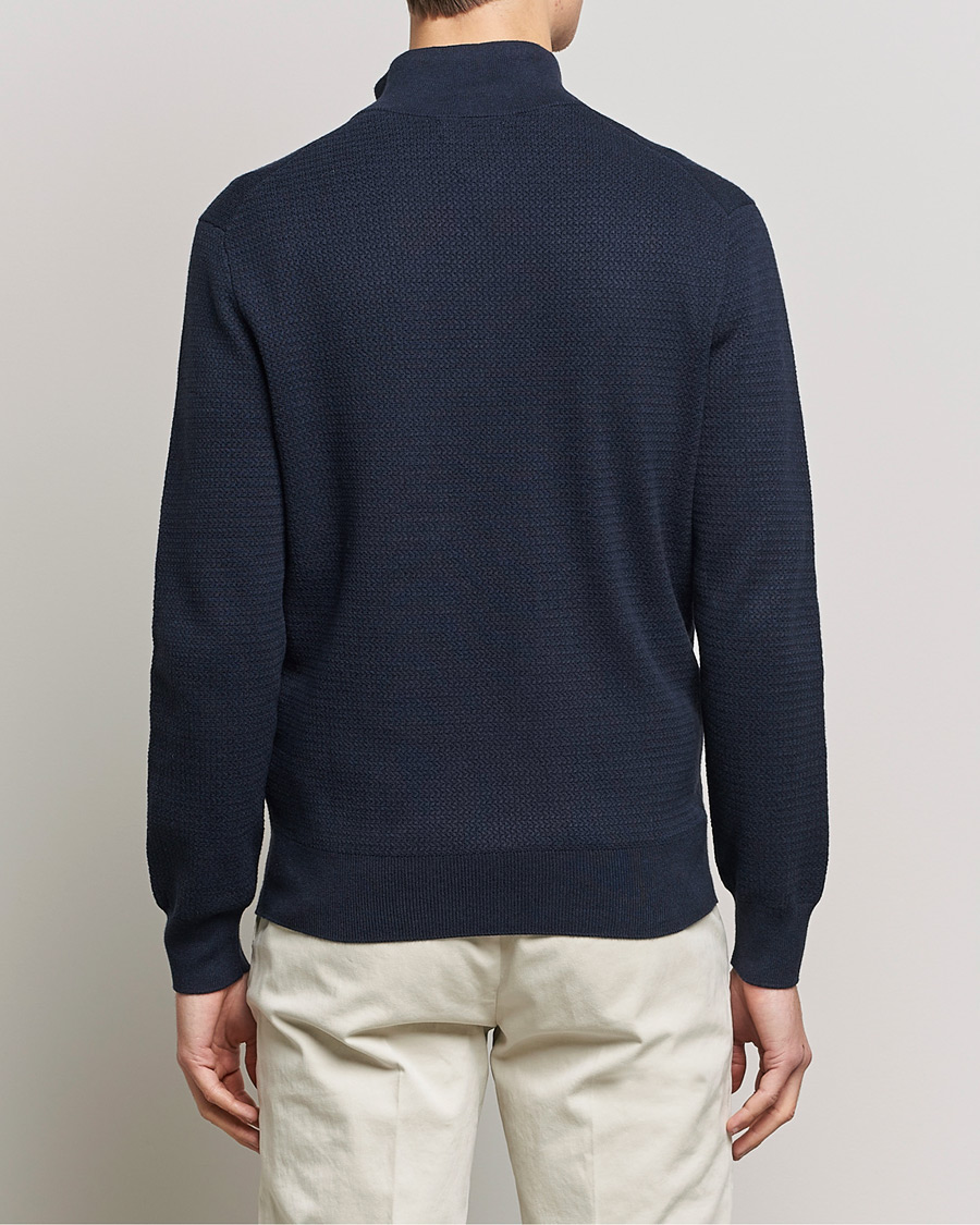 Herre | Gensere | Polo Ralph Lauren | Textured Half Zip Navy Heather