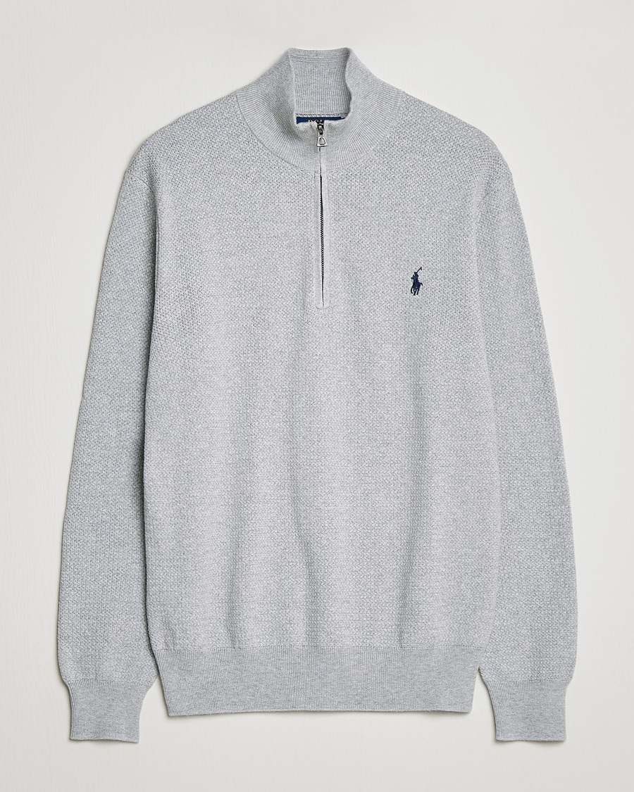 Herre | Gensere | Polo Ralph Lauren | Textured Half Zip Andover Heather