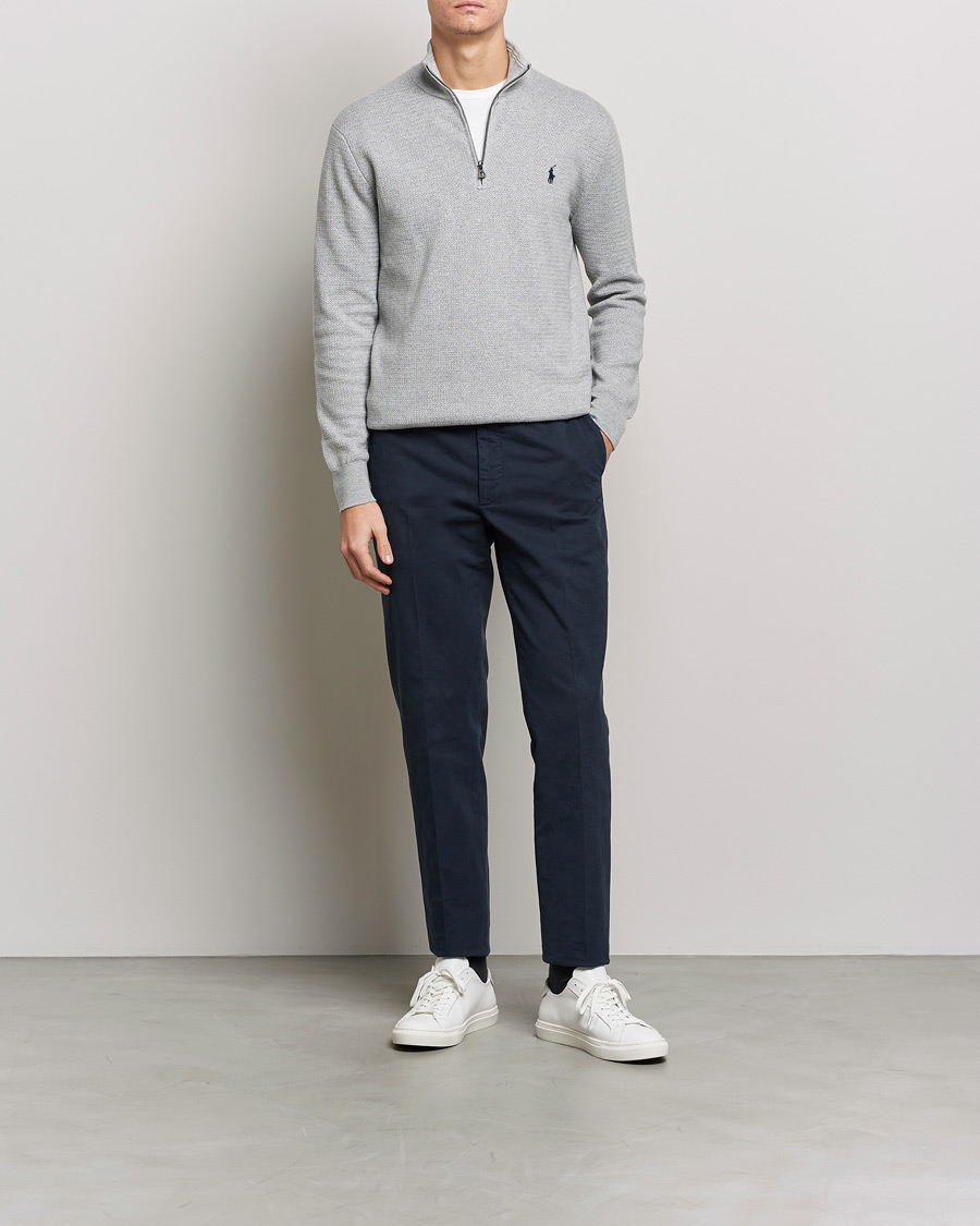 Herre | Gensere | Polo Ralph Lauren | Textured Half Zip Andover Heather