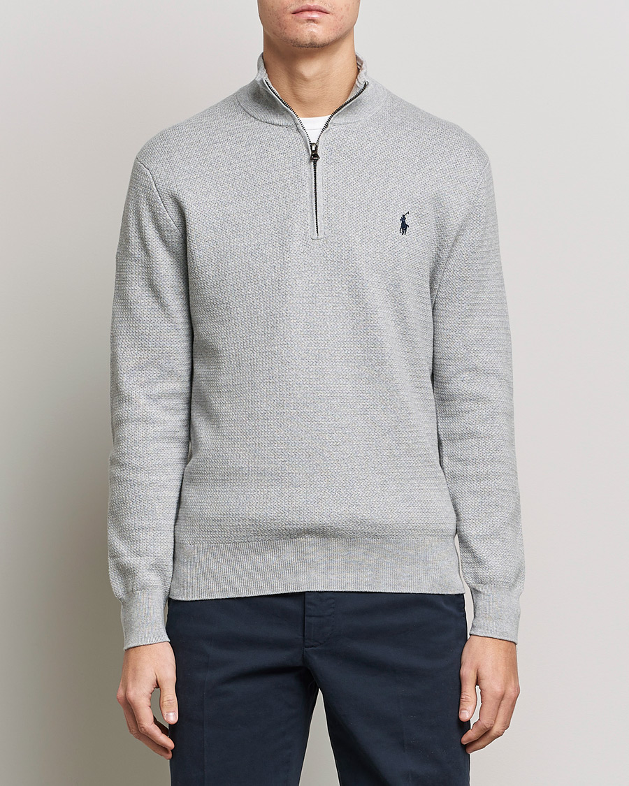 Herre |  | Polo Ralph Lauren | Textured Half Zip Andover Heather
