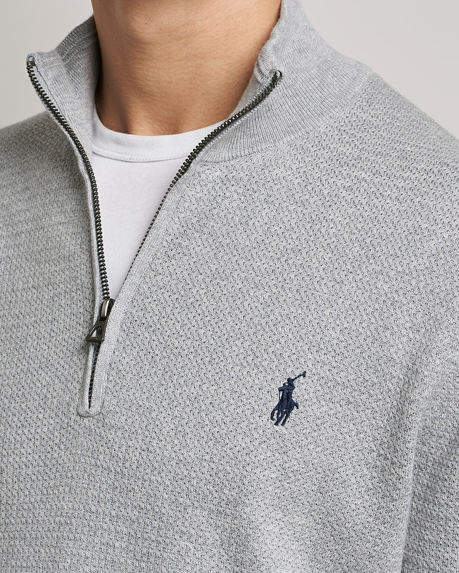 Herre | Gensere | Polo Ralph Lauren | Textured Half Zip Andover Heather