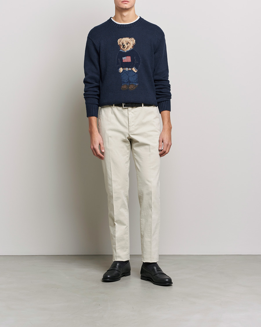Herre | Polo Ralph Lauren | Polo Ralph Lauren | Flag Bear Knitted Sweater Navy
