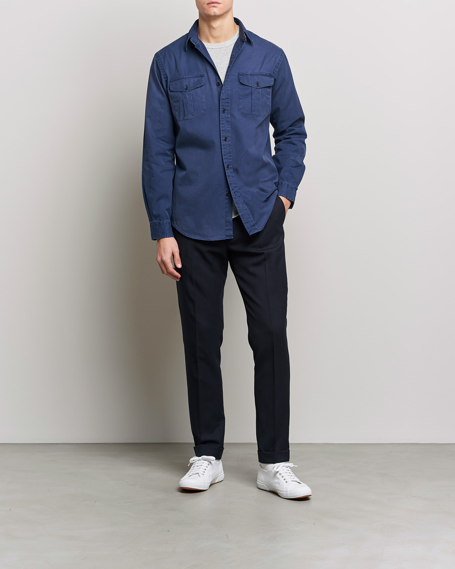 Herre | Skjorter | Polo Ralph Lauren | Classic Fit Twill Shirt Newport Navy