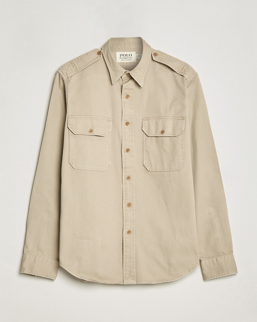 Herre | Skjorter | Polo Ralph Lauren | Twill Safari Pocket Overshirt Khaki