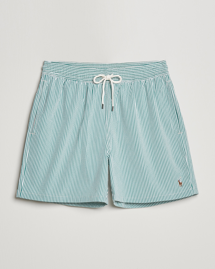 Herre | Badeshorts | Polo Ralph Lauren | Recycled Traveler Seersucker Swimshorts Green