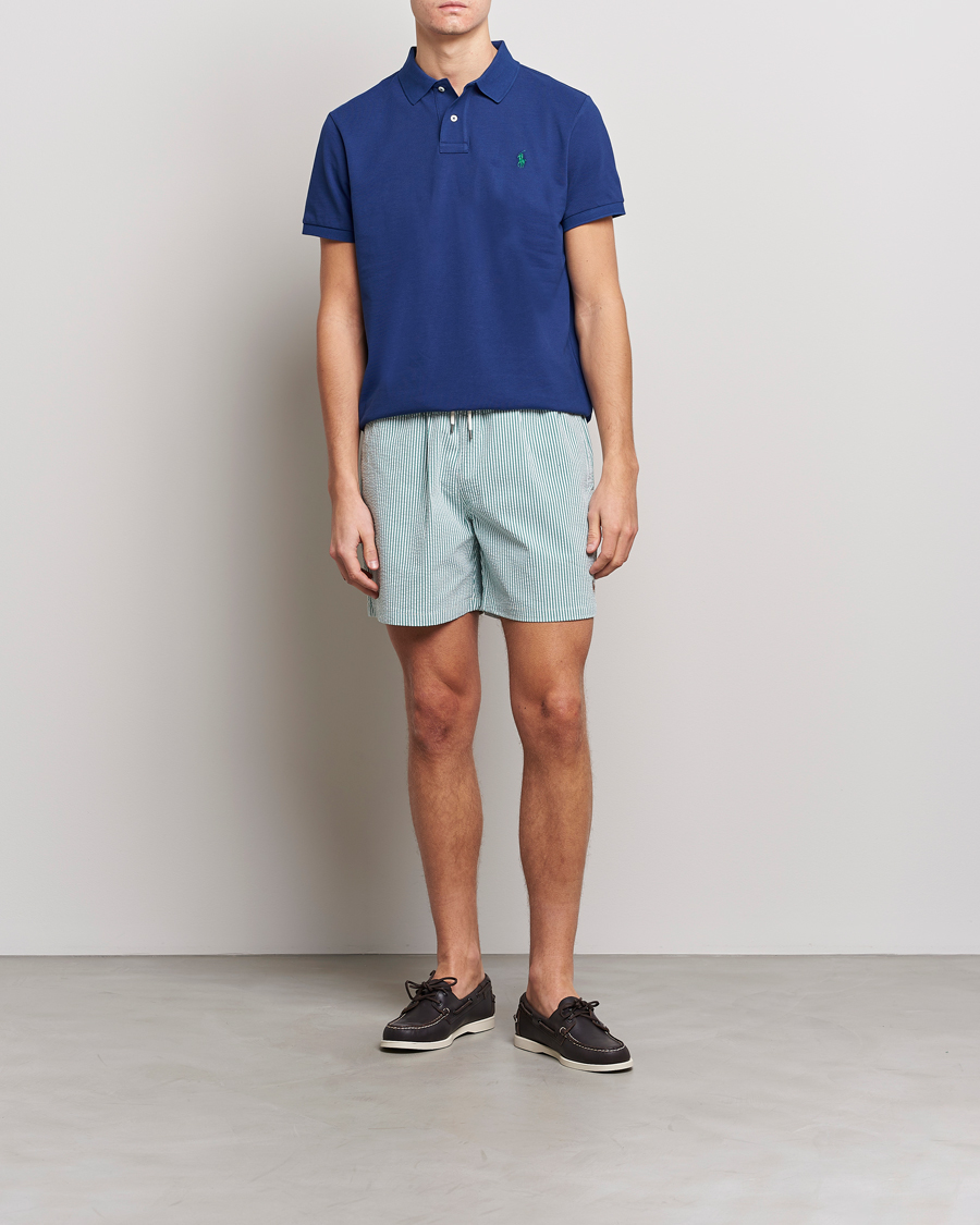 Herre | Badeshorts | Polo Ralph Lauren | Recycled Traveler Seersucker Swimshorts Green