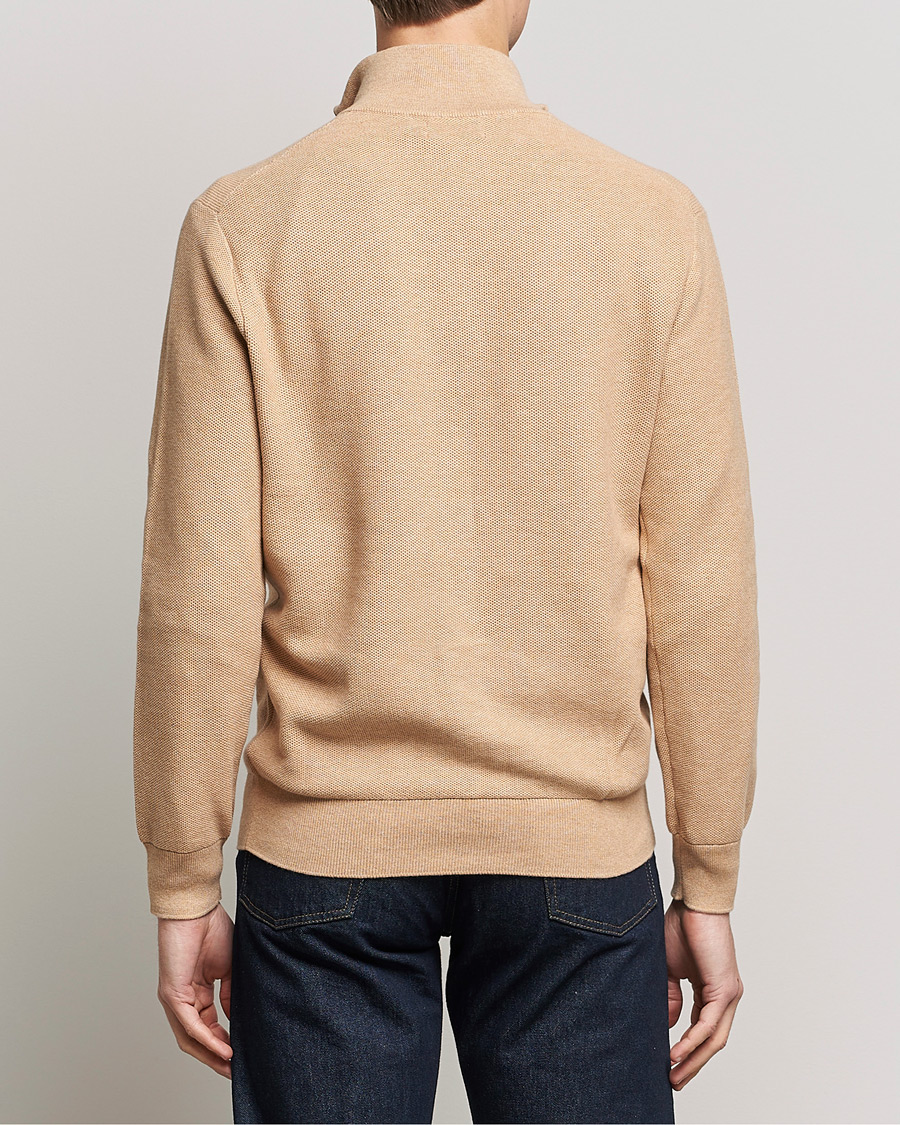 Herre | Gensere | Polo Ralph Lauren | Cotton Half Zip Camel Melange