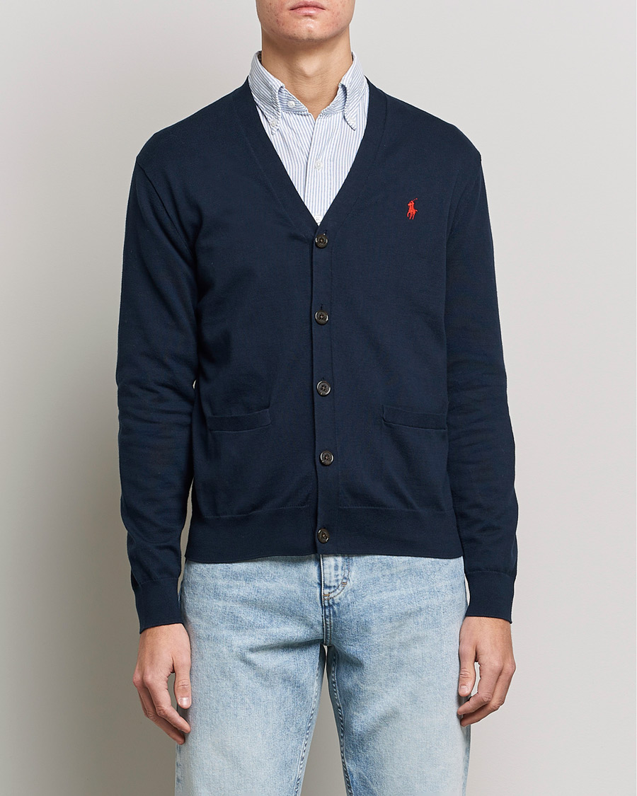 Herre | Trøjer | Polo Ralph Lauren | Cotton Cardigan Hunter Navy