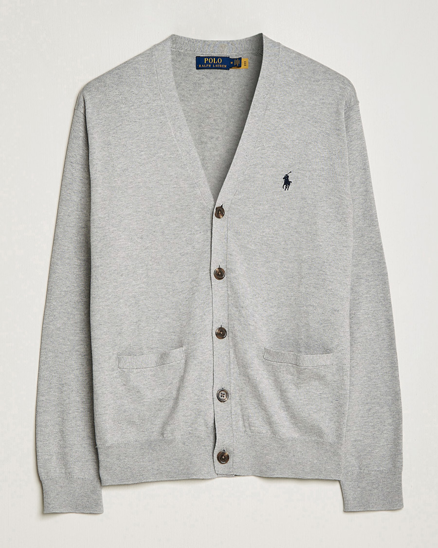 Herre | Gensere | Polo Ralph Lauren | Cotton Cardigan Andover Heather
