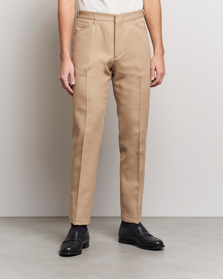 Herre | Bukser | Ralph Lauren Purple Label | Cavalry Twill Trousers Tan