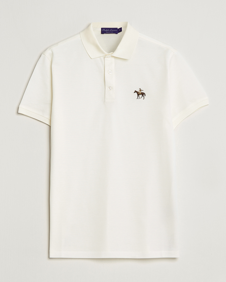 Herre | Pikéer | Ralph Lauren Purple Label | Mercerized Cotton Polo Classic Cream