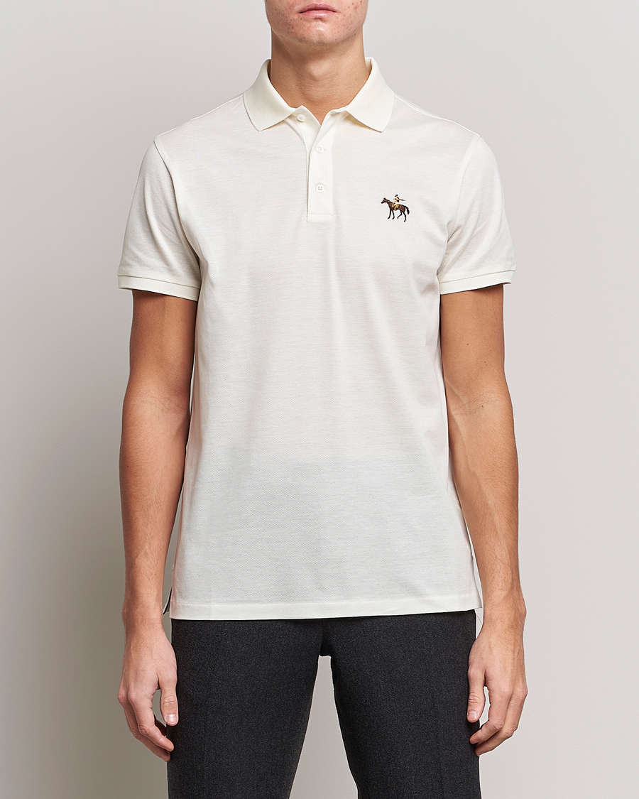 Herre | Pikéer | Ralph Lauren Purple Label | Mercerized Cotton Polo Classic Cream