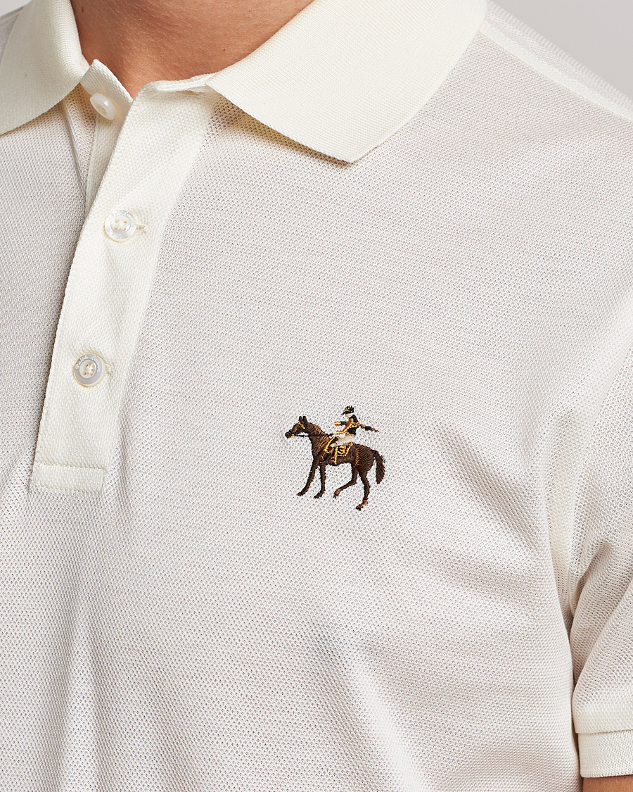 Herre | Pikéer | Ralph Lauren Purple Label | Mercerized Cotton Polo Classic Cream