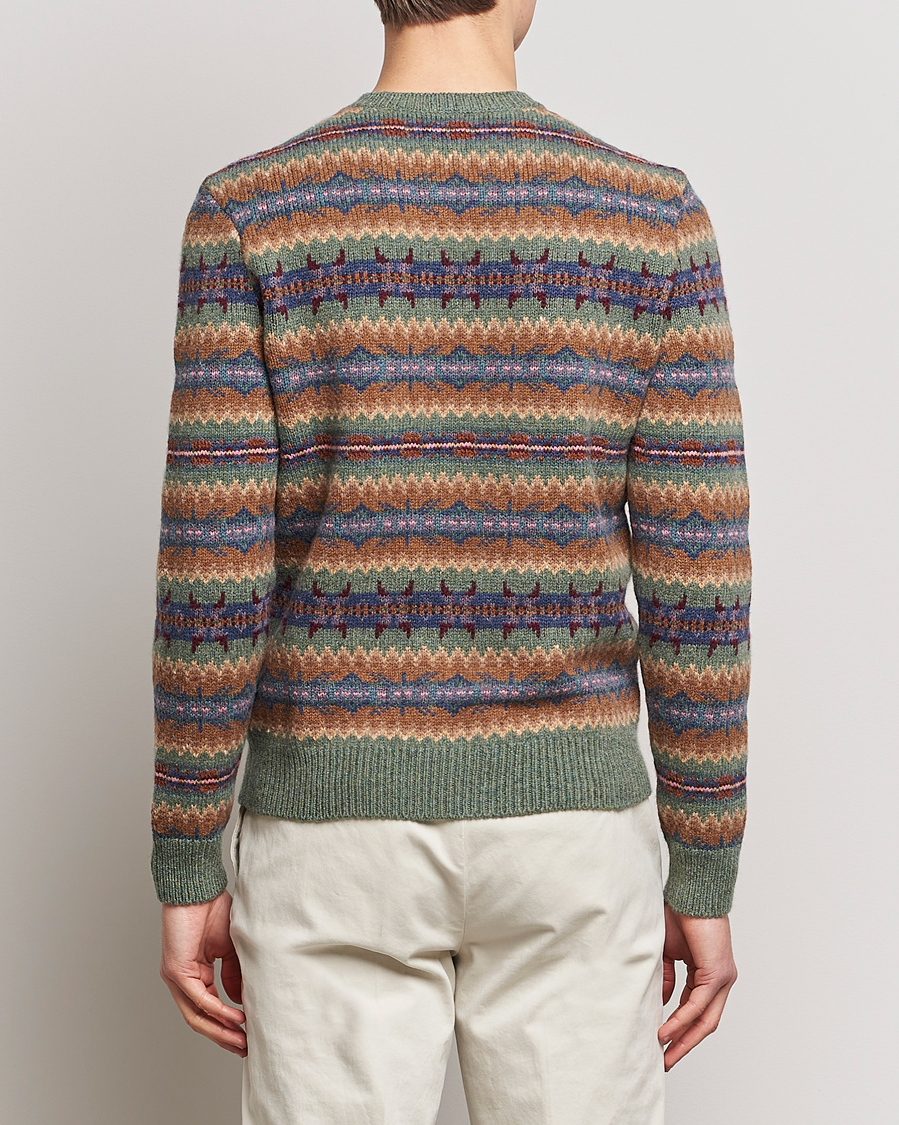 Herre | Gensere | Ralph Lauren Purple Label | Fairisle Jacquard Sweater Tan Multi