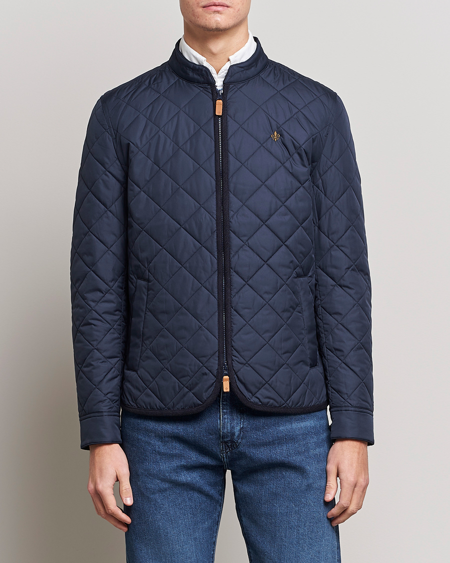 Herre | Jakker | Morris | Teddy Quilted Jacket Old Blue