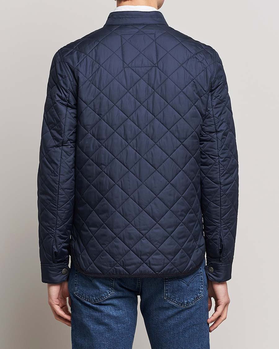 Herre | Jakker | Morris | Teddy Quilted Jacket Old Blue