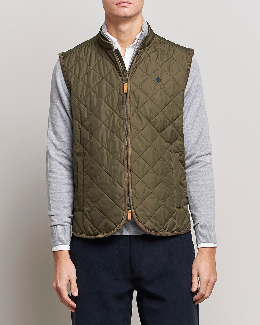 Herre | Jakker | Morris | Teddy Quilted Vest Olive