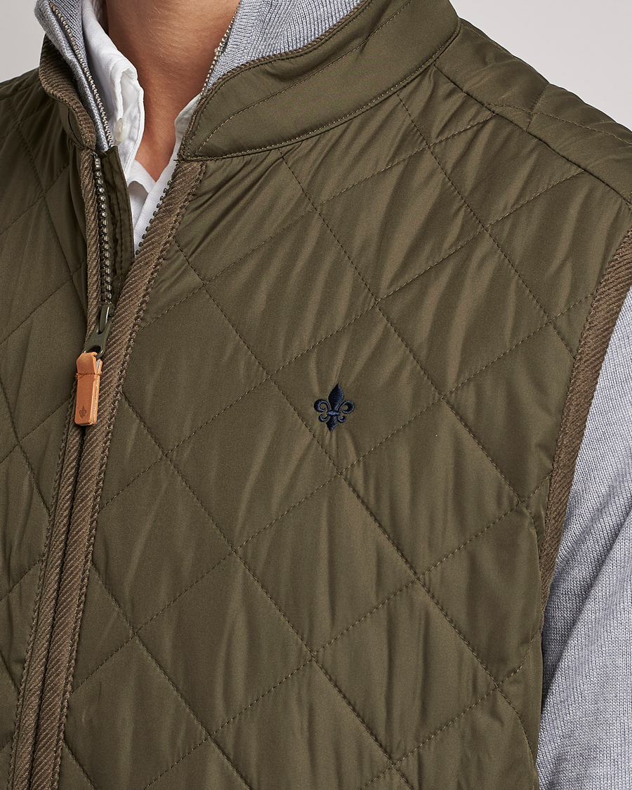 Herre | Jakker | Morris | Teddy Quilted Vest Olive