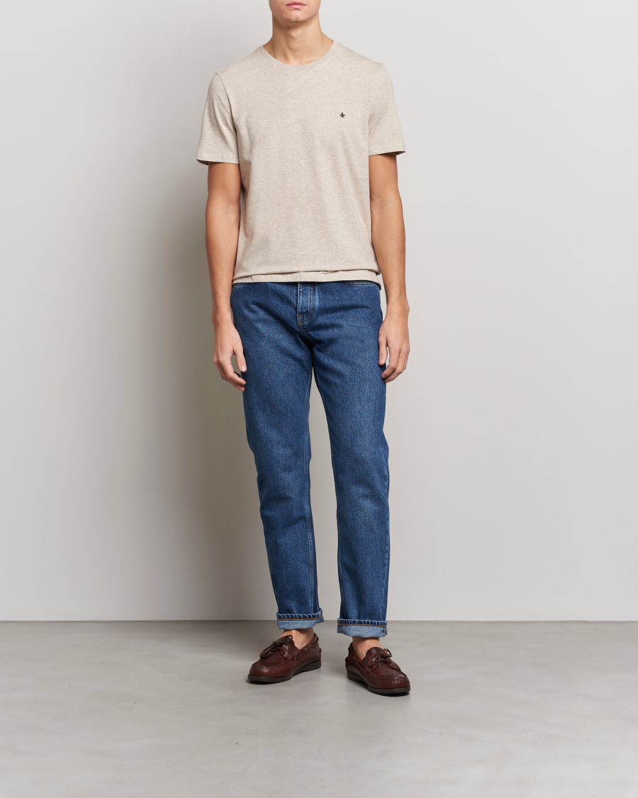 Herre | T-Shirts | Morris | James Crew Neck T-shirt Khaki