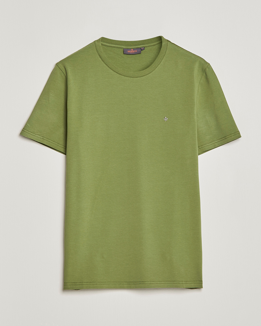Herre | T-Shirts | Morris | James Crew Neck T-shirt Olive