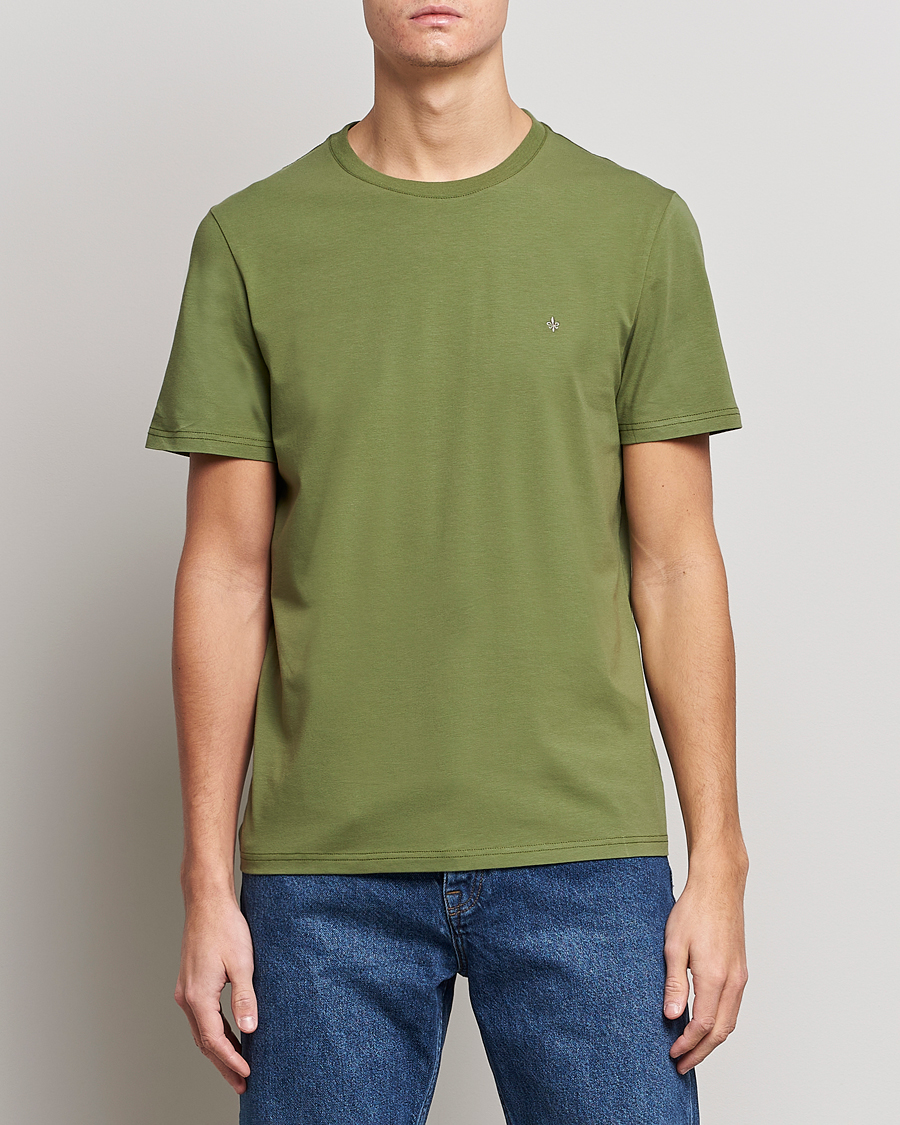 Herre | T-Shirts | Morris | James Crew Neck T-shirt Olive
