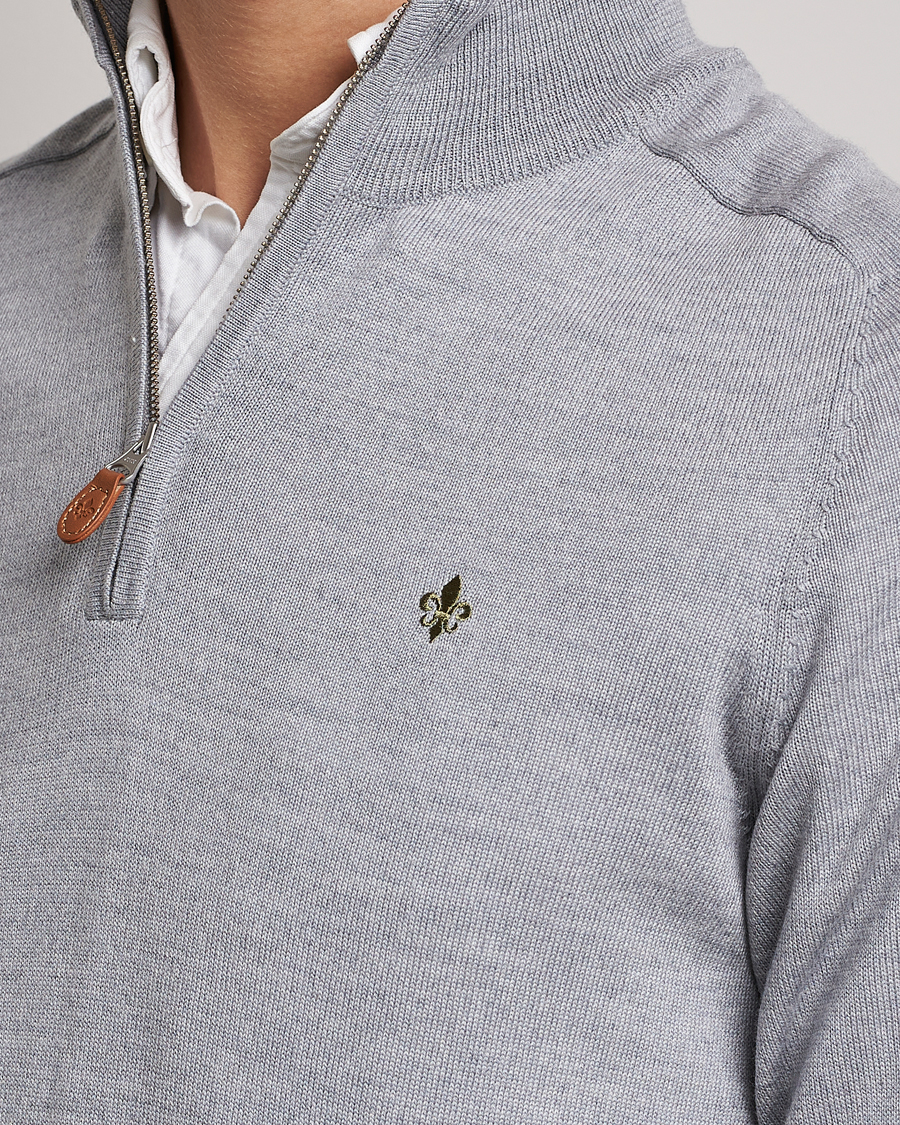 Herre | Gensere | Morris | John Merino Half Zip Grey
