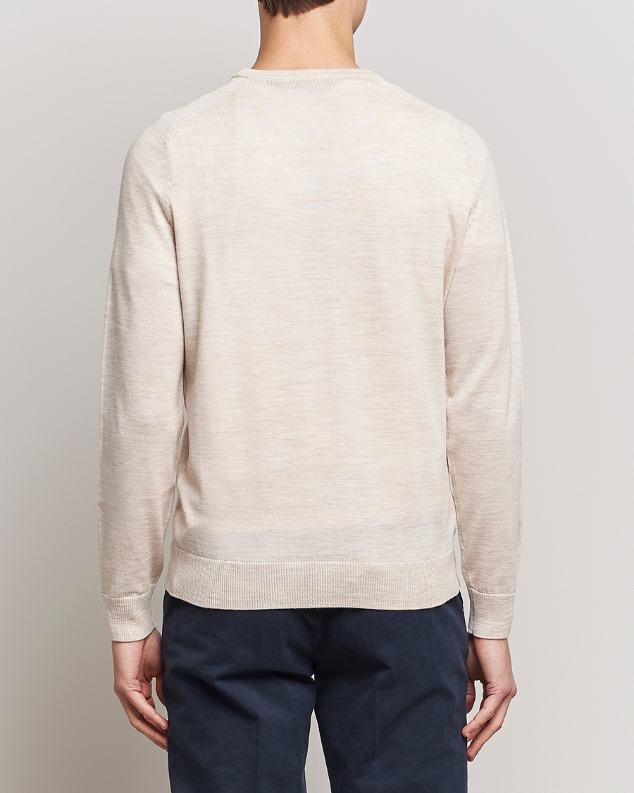 Herre | Gensere | Morris | Merino Crew Neck Pullover Ecru