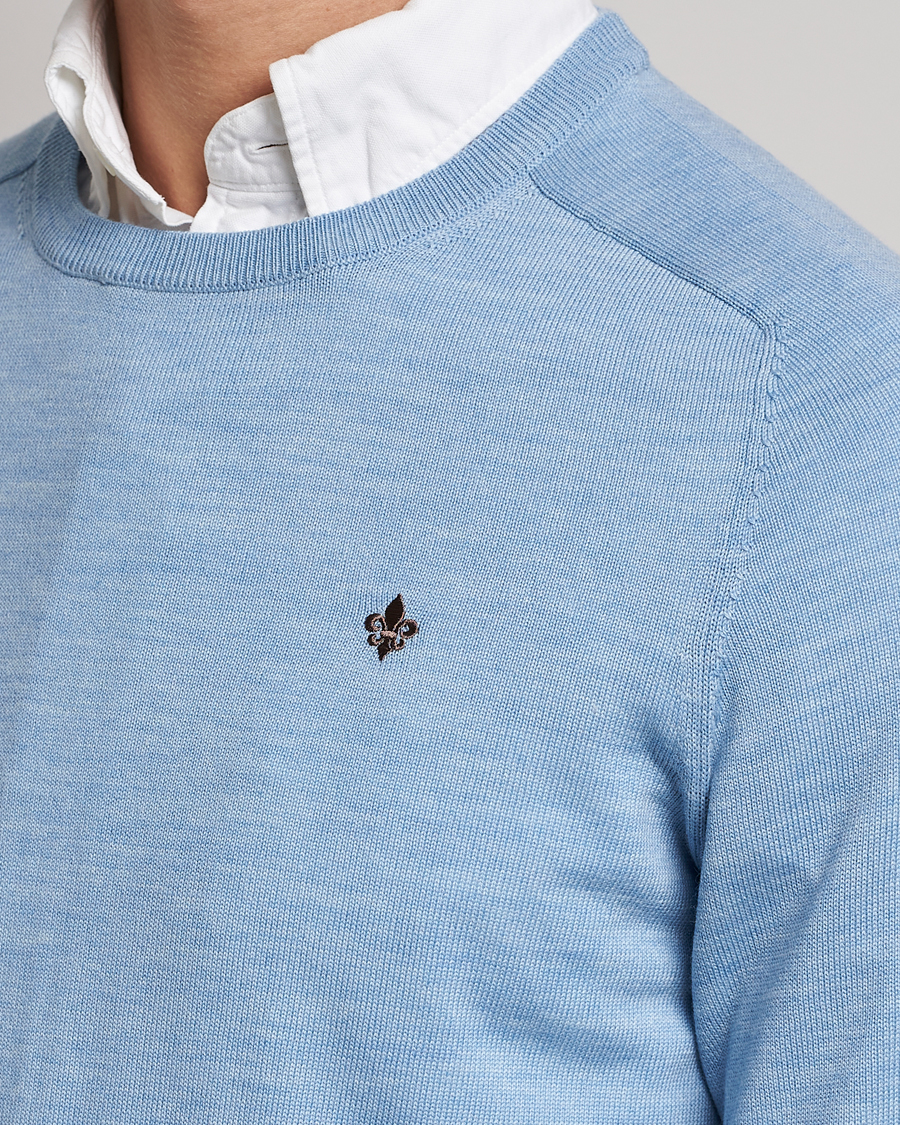 Herre | Gensere | Morris | Merino Crew Neck Pullover Light Blue