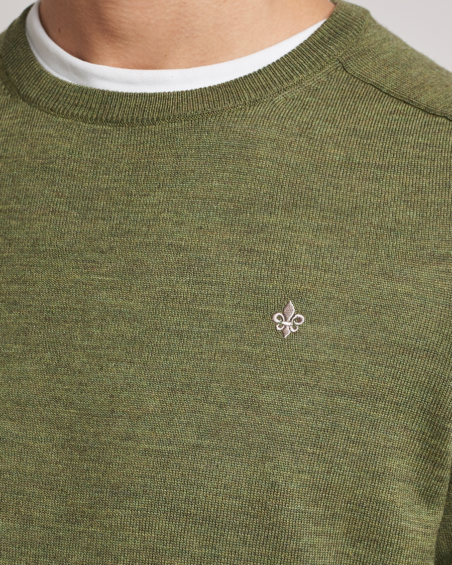 Herre | Gensere | Morris | Merino Crew Neck Pullover Sage Green