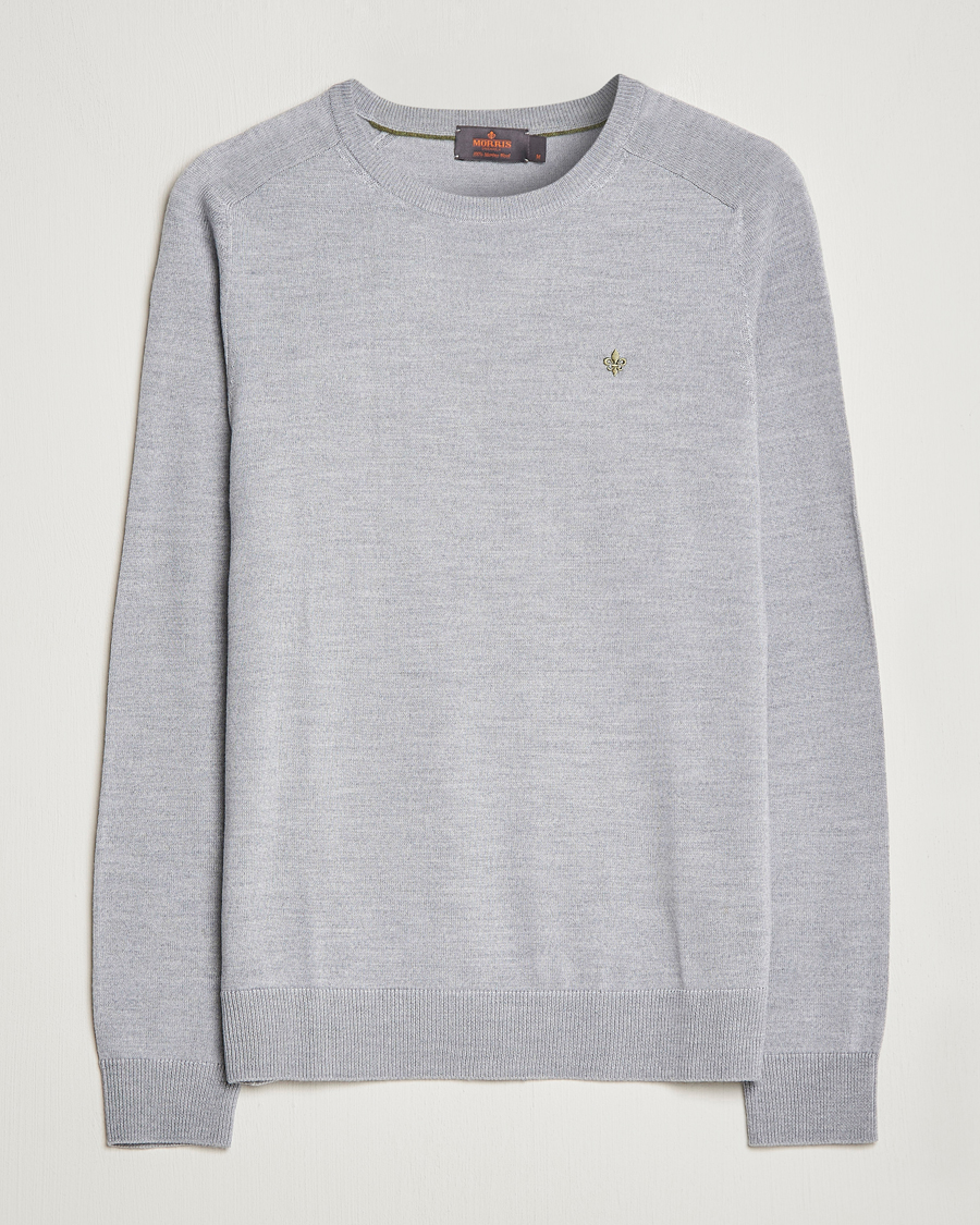 Herre | Gensere | Morris | Merino Crew Neck Pullover Grey