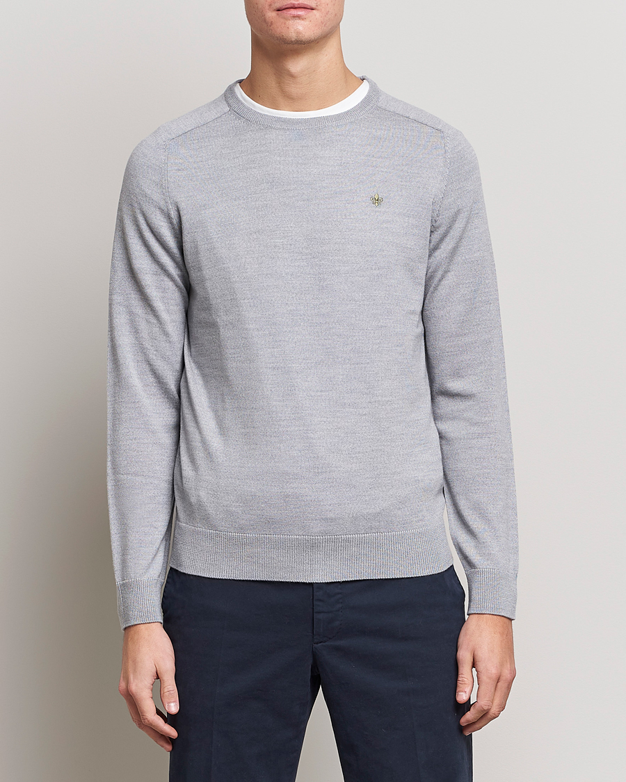 Herre | Gensere | Morris | Merino Crew Neck Pullover Grey