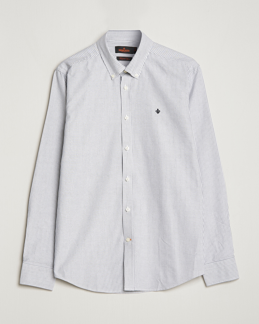 Herre | Skjorter | Morris | Douglas Striped Oxford Shirt Blue