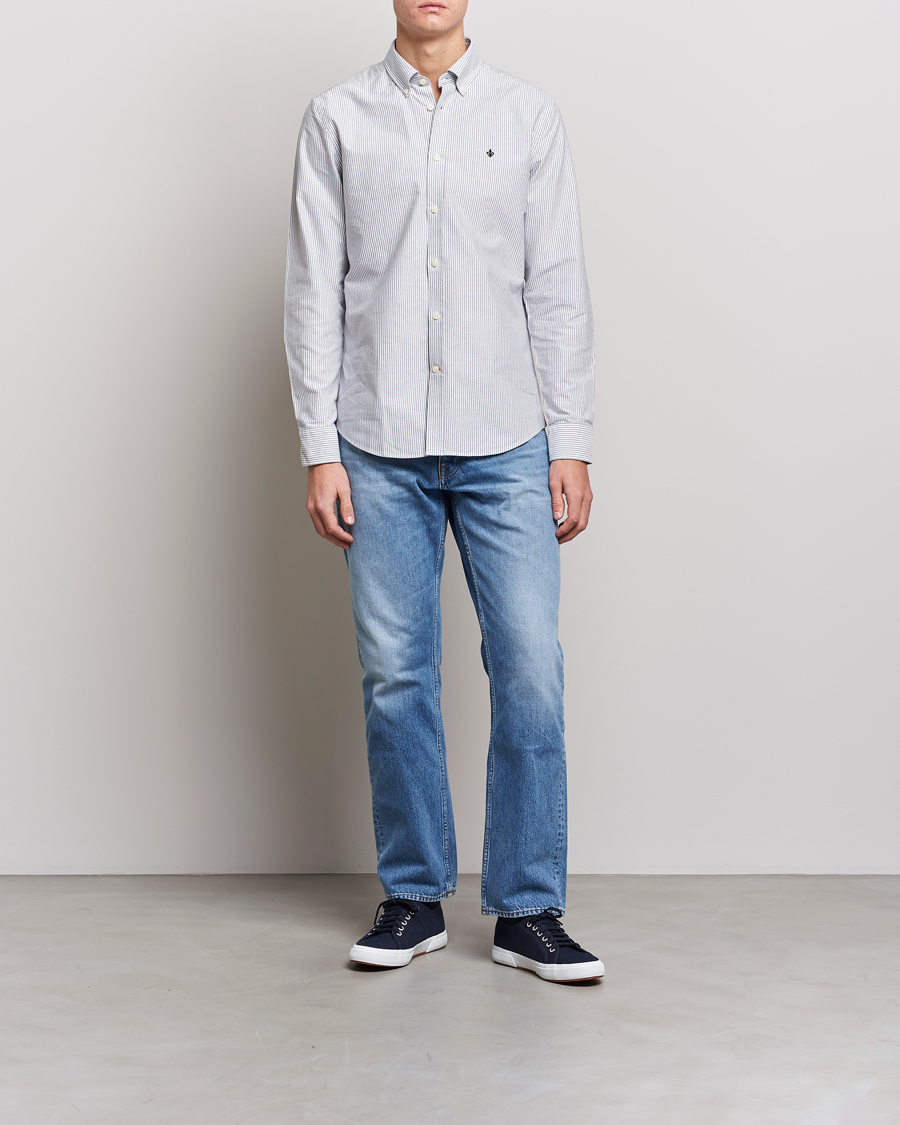 Herre | Skjorter | Morris | Douglas Striped Oxford Blue