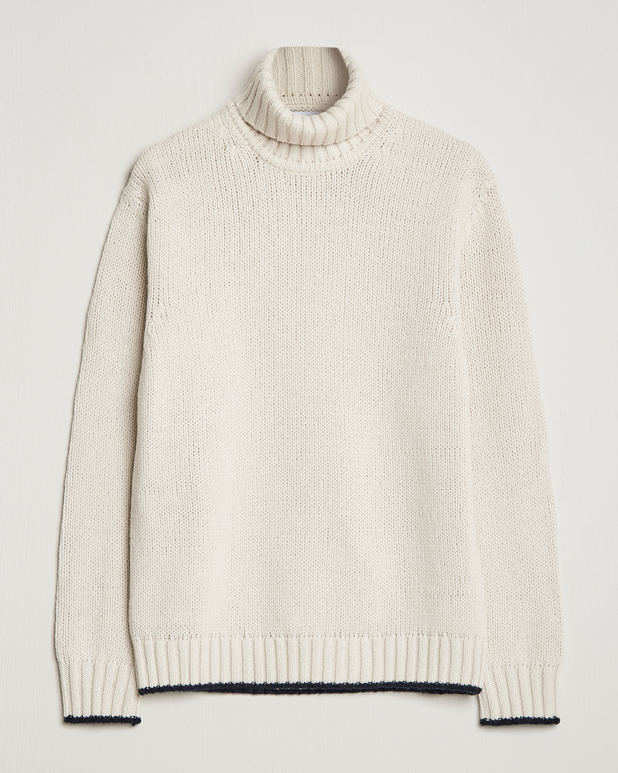 Herre | Gensere | NN07 | Bert Knitted Rollneck Ecru