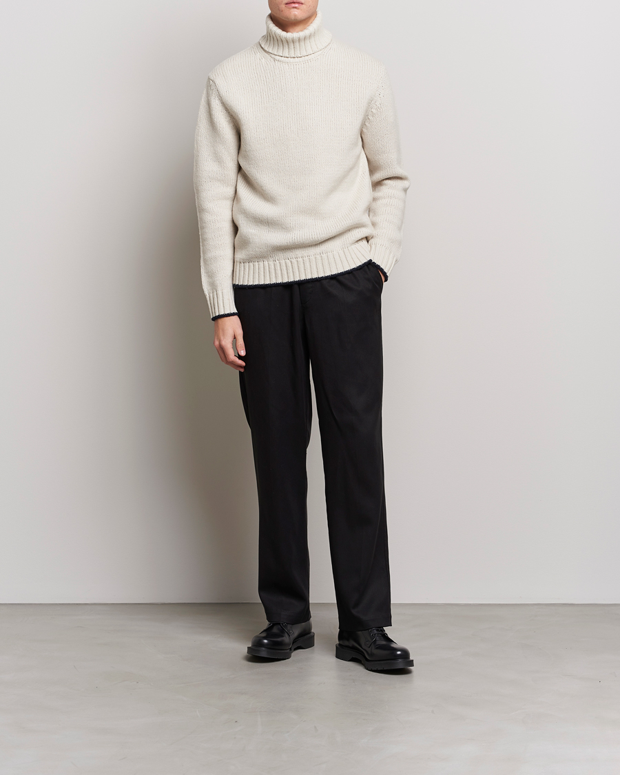 Herre | Gensere | NN07 | Bert Knitted Rollneck Ecru