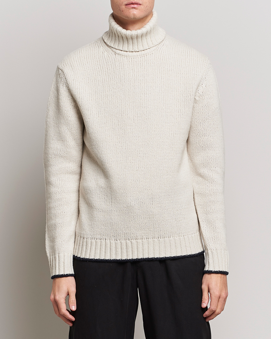 Herre | Pologensere | NN07 | Bert Knitted Rollneck Ecru