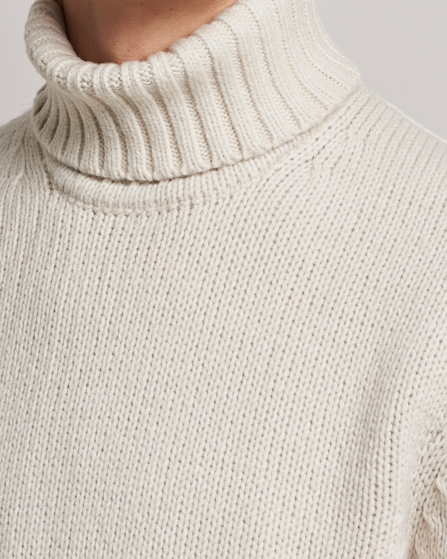 Herre | Gensere | NN07 | Bert Knitted Rollneck Ecru