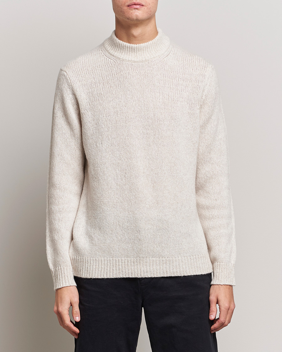 Herre | Gensere | NN07 | Nick Mock Neck Sweater Oat