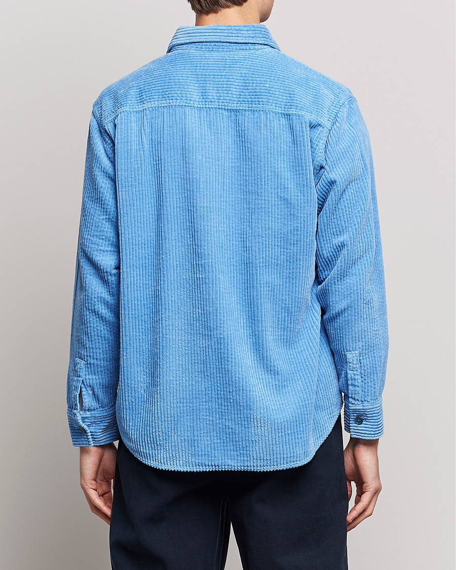 Herre | Skjorter | NN07 | Folmer Corduroy Shirt Cobalt Blue