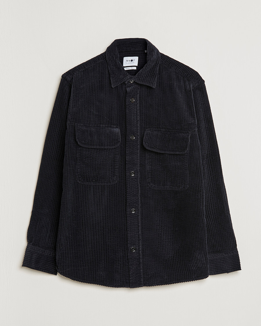 Herre | Skjorter | NN07 | Folmer Corduroy Overshirt Black