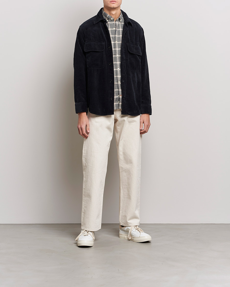 Herre | Skjorter | NN07 | Folmer Corduroy Overshirt Black