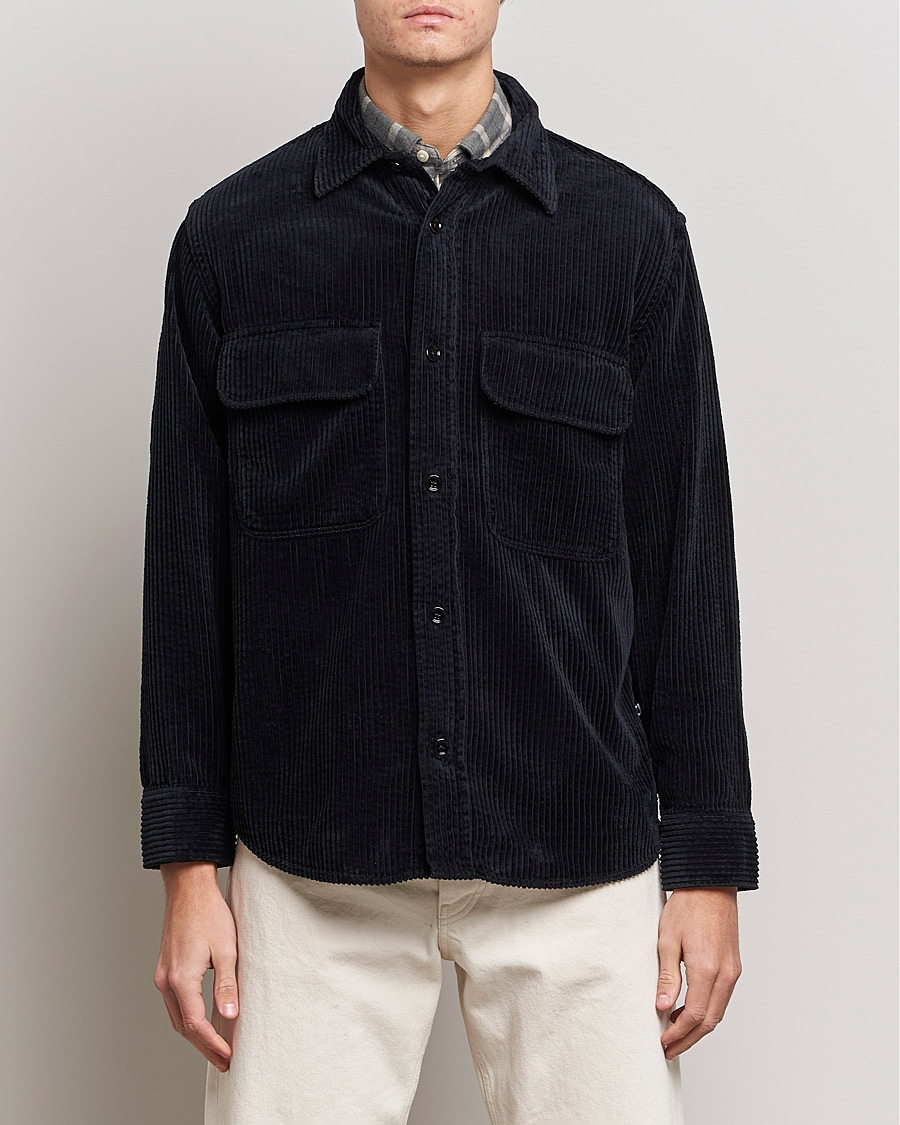 Herre | Skjortejakke | NN07 | Folmer Corduroy Overshirt Black