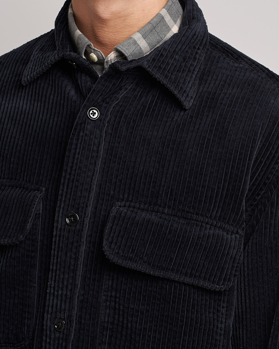 Herre | Skjorter | NN07 | Folmer Corduroy Overshirt Black