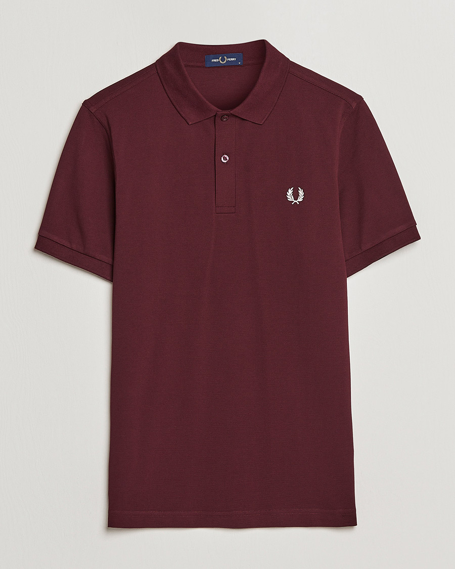 Herre | Pikéer | Fred Perry | Plain Polo Shirt Oxblood