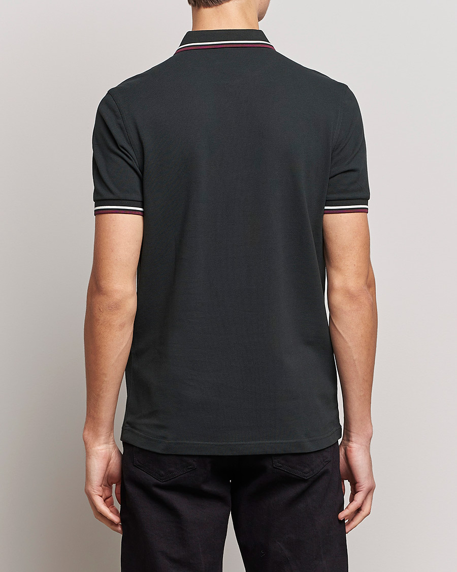 Herre | Pikéer | Fred Perry | Twin Tipped Polo Shirt Night Green Ecru