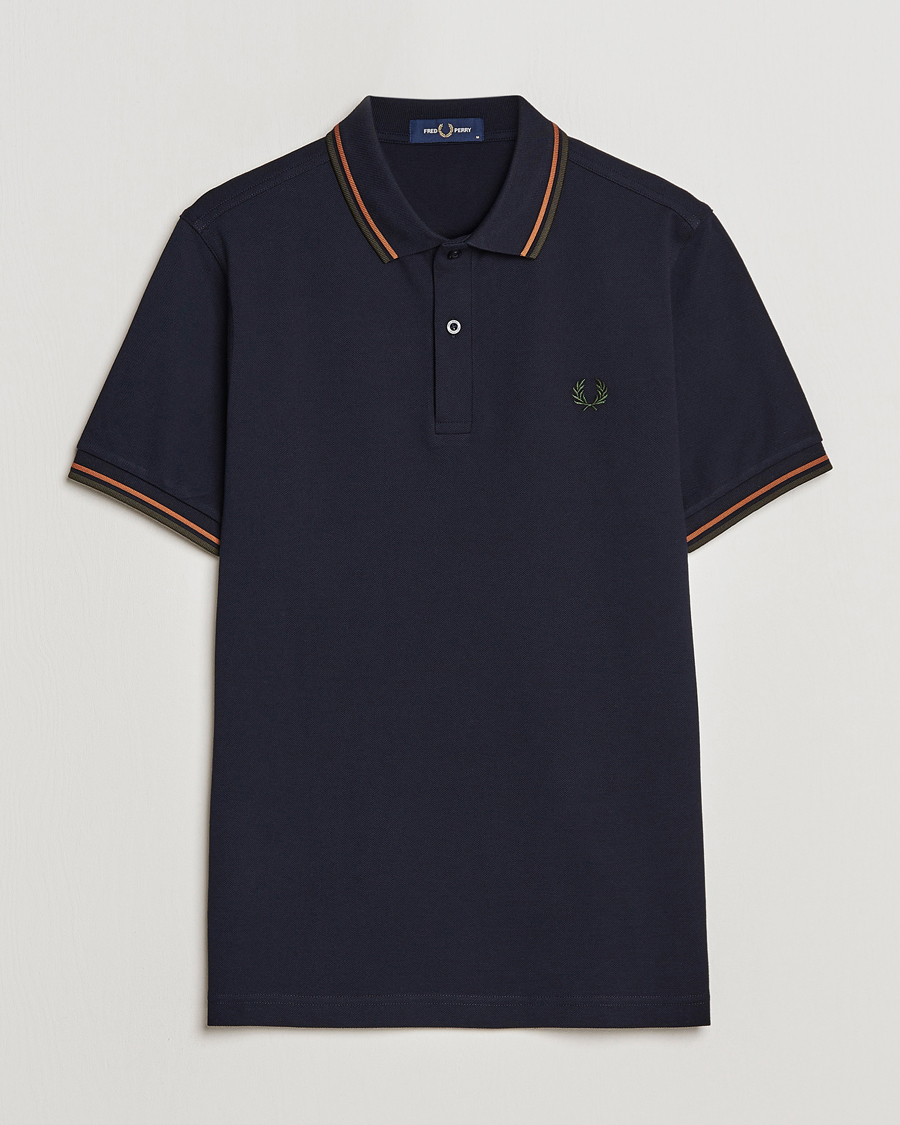 Herre | Pikéer | Fred Perry | Twin Tipped Polo Shirt Navy Night Green