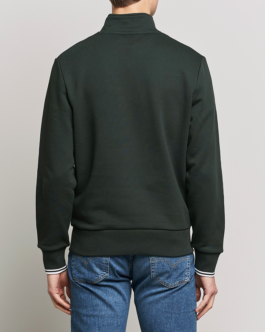 Herre | Gensere | Fred Perry | Half Zip Sweatshirt Night Green