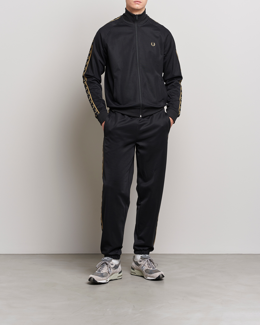 Herre | Gensere | Fred Perry | Taped Track Jacket Black